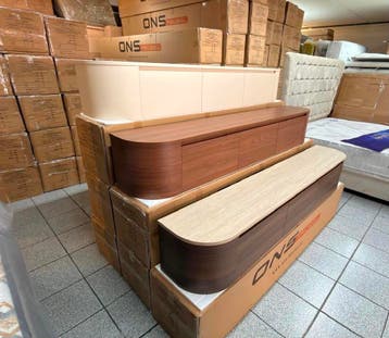 Japandi Tv Meubel zwevend (BEIGE-WALNOOT-WALNOOT TRAVERTIN), Huis en Inrichting, Japandi, Eikenhout, Nieuw, Ophalen of Verzenden