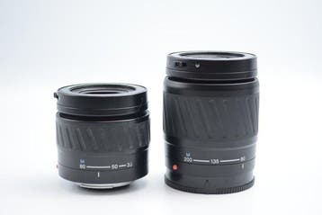 Minolta AF Zoom 4-5.6/35-80mm + AF Zoom 4.5-5.6/80-200mm, Nieuw
