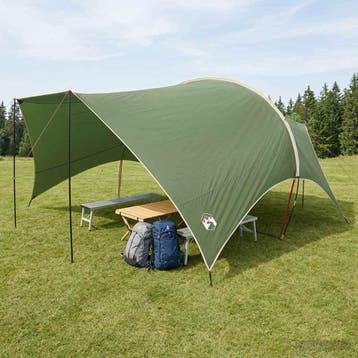 vidaXL Camping Tarp Waterbestendig Groen 550 x 400 x 230 cm, Verzenden, Nieuw, Tot en met 2