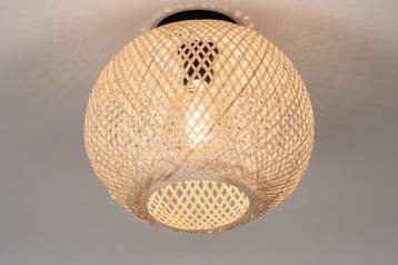 Rietveld Plafondlampen - Naturel - Hout, Rotan, Verzenden, Nieuw