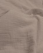 Hydrofiel Katoen Linnenstructuur Zand, Nieuw, Bruin