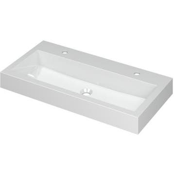 INK Momento Wastafel Polystone met 2 Kraangaten - 900x450x90, Ophalen of Verzenden, Nieuw
