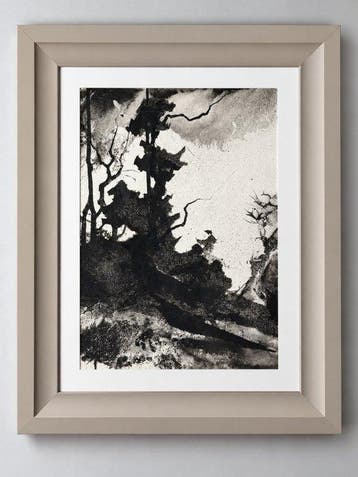 Eugène Eechaut (1928-2019) - Abstract landscape - Framed