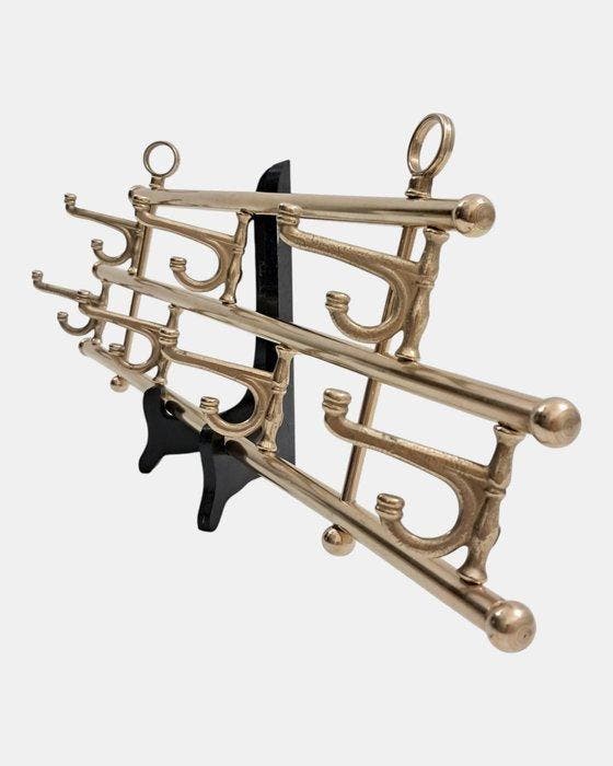 Kapstok - Messing - Vintage garderobe, Antiek en Kunst, Curiosa en Brocante