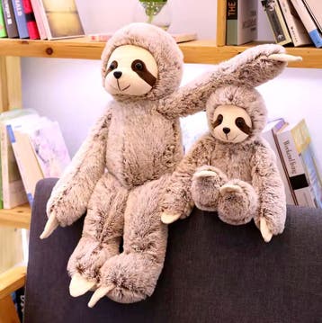 Leuke Luiaard Knuffel 50/70cm – Zachte Pluche Knuffel Pop, Verzenden, Nieuw, Overige typen