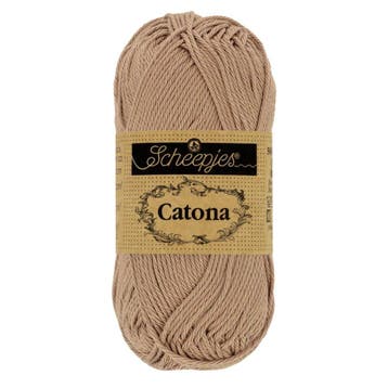 Scheepjes Catona - 10g - 506 Caramel - Haakgaren / Breigaren, Ophalen of Verzenden, Nieuw, Breien of Haken, Wol of Garen