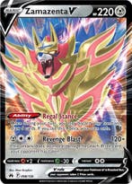 Zamazenta V #98, Hobby en Vrije tijd, Verzamelkaartspellen | Pokémon, Ophalen of Verzenden, Nieuw