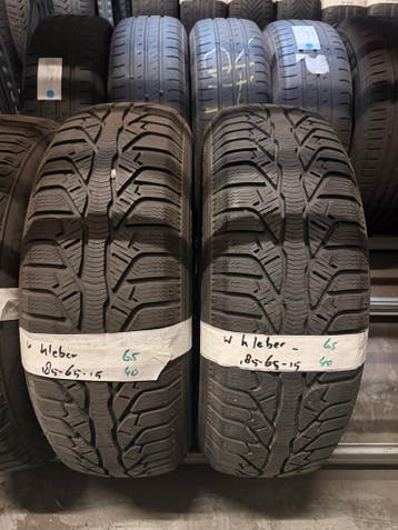185-65-15 Kleber Winterbanden 6.5mm Incl Montage 185 65 15, Ophalen, Gebruikt, 15 inch, Band(en)