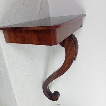 Bijzettafel - mahonie gefineerd - Gefineerde console