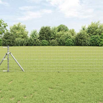 vidaXL Euro-hek met grondbevestiging 50 x 0,4 m, Verzenden, Nieuw, IJzer