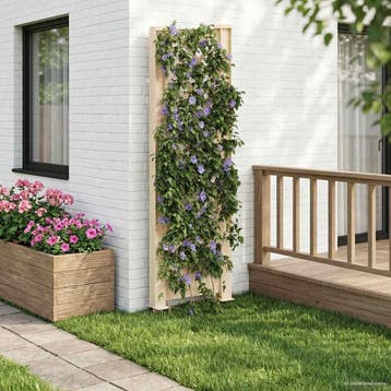 vidaXL Trellis met Spike PP Wit, Verzenden, Nieuw, Minder dan 60 cm, 60 cm of meer