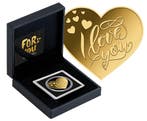 Hart | 24 karaat Gouden Munt in Cassette, Verzenden