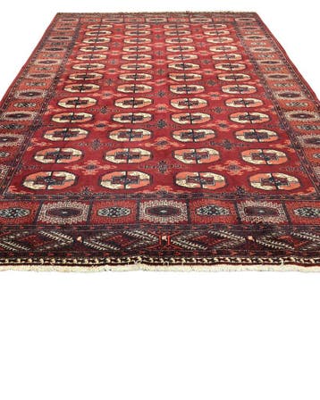 Groot Perzisch tapijt Bokhara 325x245 wollen vloerkleed, Ophalen of Verzenden, 200 cm of meer, Rood, Rechthoekig