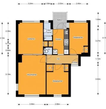 Te Huur 3 Kamer Appartement Oosterengweg In Hilversum, Huizen en Kamers, Huizen te huur, Direct bij eigenaar, Noord-Holland, Hilversum
