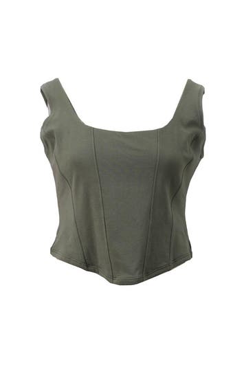 Organic Basics Top in maat XXL Groen, Kleding | Dames, Truien en Vesten, Organic Basics, Verzenden, Zo goed als nieuw, Groen