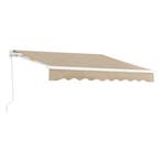 Zonnescherm Bitonto luifel handbediend met knikarm 350x250 c, Verzenden, Nieuw
