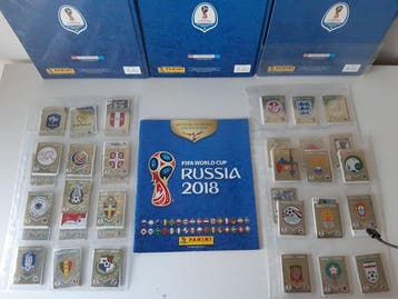 2018 Panini komplett loses Stickerset + 6 Extrablatt Sticker, Nieuw