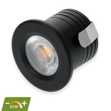 LED MINI INBOUWSPOT | PHOBOS | 2W | ZWART | DIM2WARM, Ophalen of Verzenden, Nieuw