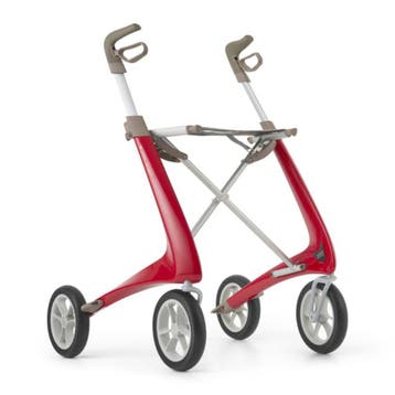 byACRE Carbon Ultralight Rollator met Weekendtas – Rood M, Diversen, Rollators, Ophalen of Verzenden, Nieuw