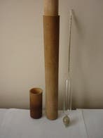 Gay-Lussac (39-61%) - Thermometer - Glas, Hout -