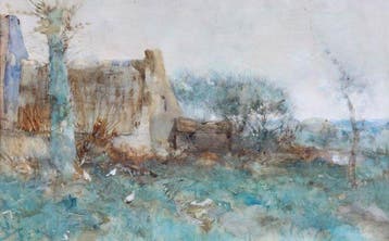 Willem Hendrik van der Nat (1864–1929) - Boerderij, Antiek en Kunst