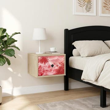 vidaXL Wandkastje AACHEN 2 st Sonoma Eiken 36 x 33 x 25 cm, Minder dan 45 cm, Verzenden, Nieuw, Minder dan 55 cm