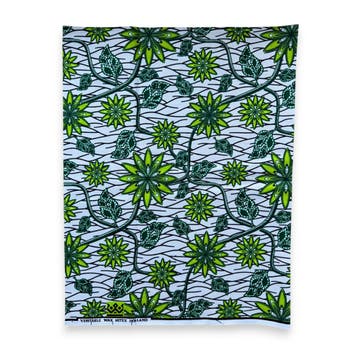Fat Quarter Afrikaanse Wax Print Stof - Groen FTQ 8732 - Qui, Ophalen of Verzenden, Nieuw