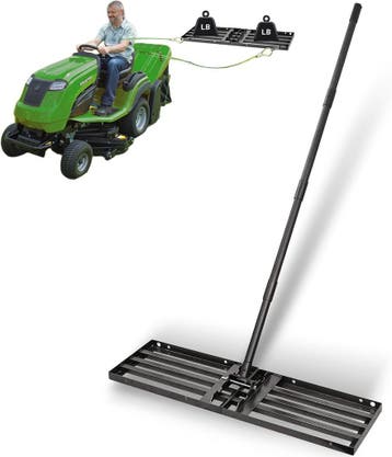 Tuinhark RVS Zwart 43cm | Tweedekansje | OP=OP, Ophalen of Verzenden, Zo goed als nieuw, Hark, ABtool