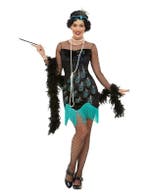 Jaren 20 flapper kostuum pauw, Ophalen of Verzenden, Nieuw
