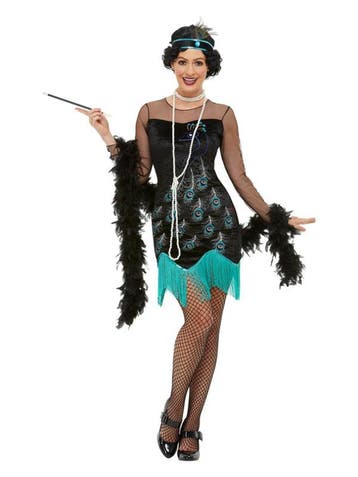 Jaren 20 flapper kostuum pauw, Kleding | Dames, Carnavalskleding en Feestkleding, Ophalen of Verzenden, Nieuw