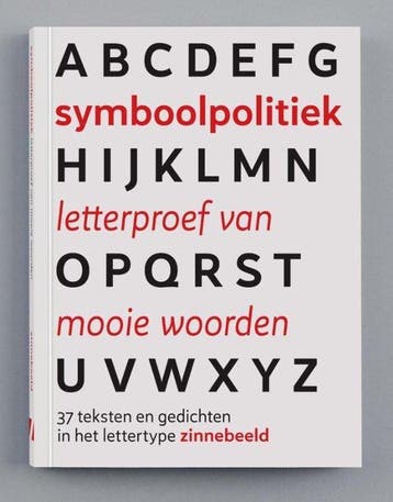 Symboolpolitiek letterproef van mooie woorden, Ophalen of Verzenden, Nieuw