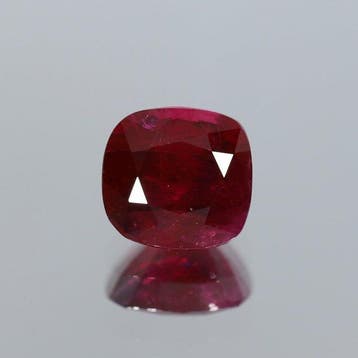 1 pcs Rood Robijn - 2.58 ct - Gemological Institute of, Nieuw
