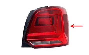 Achterlicht rechts donker geschikt voor Polo 6C 2014-2017, Ophalen of Verzenden, Nieuw, Volkswagen