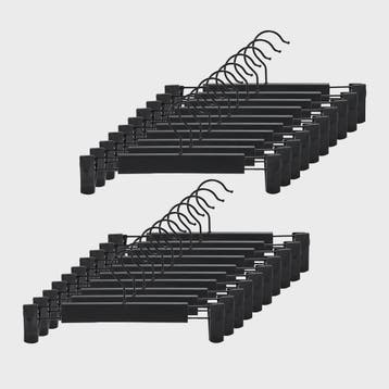 Set van 10 Verstelbare Anti-slip Kledinghangers met Clips vo, Verzenden, Nieuw