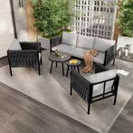 5-delige Tuinmeubelset: Bank, Fauteuils, Tafels + Kussens, Verzenden, Nieuw