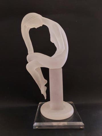 Beeldje, Beautiful Bella Luca crystalite statue - 42 cm -