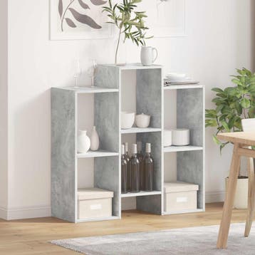 vidaXL Dressoir Beton Grijs 90 x 30 x 90 cm, Verzenden, Nieuw, 50 tot 100 cm, 25 tot 50 cm