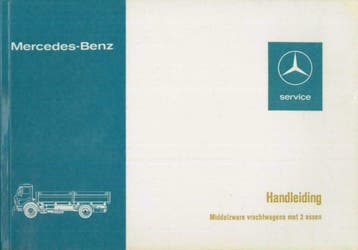 1976 Mercedes Benz Middelzware vrachtwagens 2 assen Handboek, Verzenden