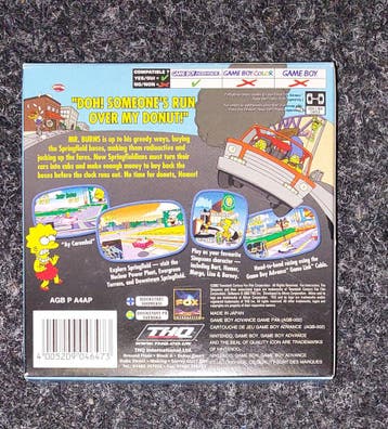 The Simpsons Road Rage (Nintendo Gameboy Advance tweedehands, Ophalen of Verzenden, Zo goed als nieuw