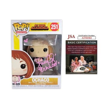 Gesigneerde Funko PopMHA  Ochaco 251 Signed Luci Christian, Verzamelen, Poppetjes en Figuurtjes, Verzenden, Nieuw