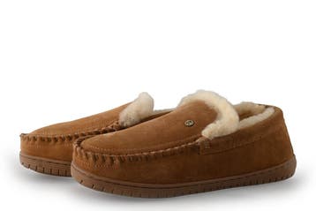 Warmbat Australia Pantoffels in maat 44 Cognac, Overige kleuren, Verzenden, Zo goed als nieuw, Pantoffels of Sloffen