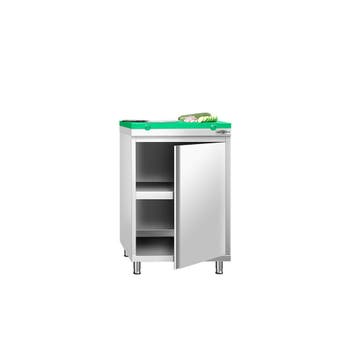 GGM Gastro | Gesloten RVS werktafel PREMIUM - 600x600mm - |, Verzenden, Nieuw in verpakking, Meubilair