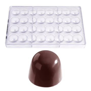 Bonbonvorm Chocolate World Kegel (32x) Ø29x21mm, Verzenden, Nieuw