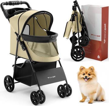 2dekans | TrevoPet® Inklapbare Hondenbuggy - Voor Kleine en, Dieren en Toebehoren, Ophalen of Verzenden, Zo goed als nieuw
