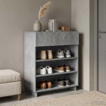 vidaXL Schoenenkast 73 x 38 x 87,5 cm Bewerkt hout, Verzenden, Nieuw