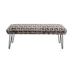 *WOONWINKEL* Kare Design Weave Grey Grijs Bankje Gewoven Flu, Huis en Inrichting, Verzenden, Nieuw