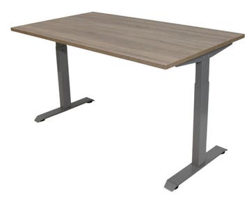 NIEUW Basic instelbaar bureau - kleur blad midden eiken, Ophalen of Verzenden, Nieuw