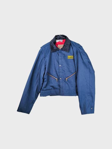 Walls Outdoorjas Heren maat L Marineblauw Vintage, Kleding | Heren, Maat 52/54 (L), Blauw, Ophalen of Verzenden, Zo goed als nieuw