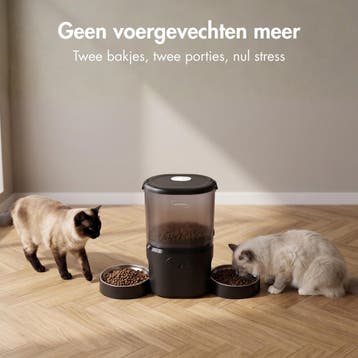Automatische Voerbak Kat 2 Katten – Full HD Camera 5L, Verzenden, Nieuw