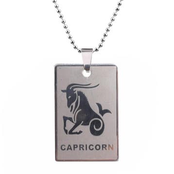 Fako Bijoux - Ketting - RVS Hanger - Sterrenbeeld Rechthoek, Verzenden, Nieuw
